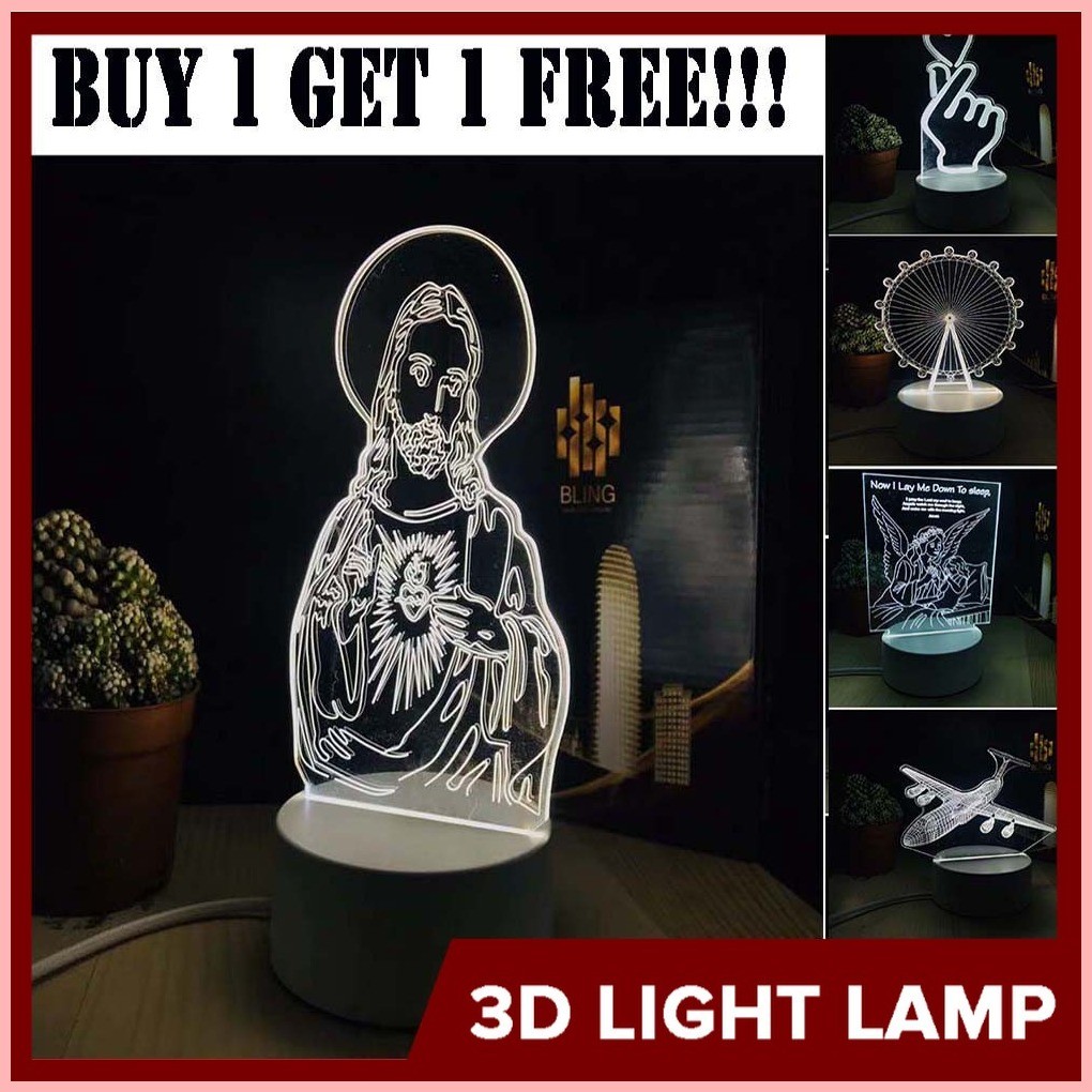 BUY 1 GET 1 FREE PROMO COD Top Selling 3D Lights LED Night Display ...