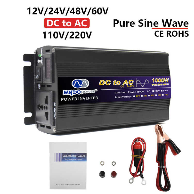 V W W W W Dc To Ac V Voltage Convertor Transformer Solar Pure Sine Wave Car