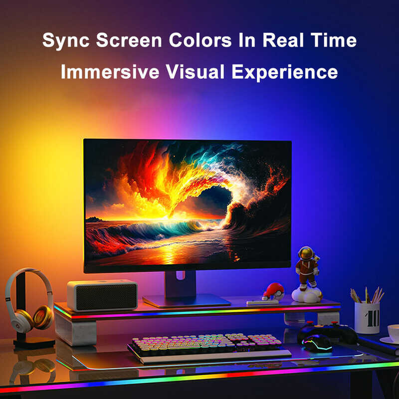 LY USB 5V Gaming PC Backlight RGB Color Monitor Sync Light Strip ...