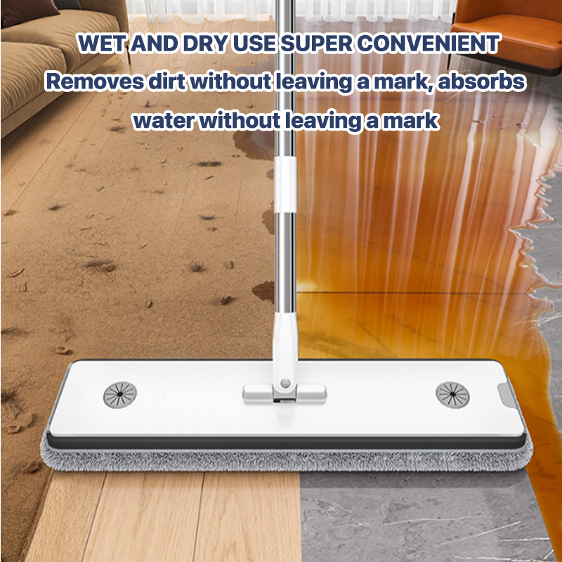 Joybos 360 Rotation Flat Mop Floor Cleaning / bilateral wiping strip ...