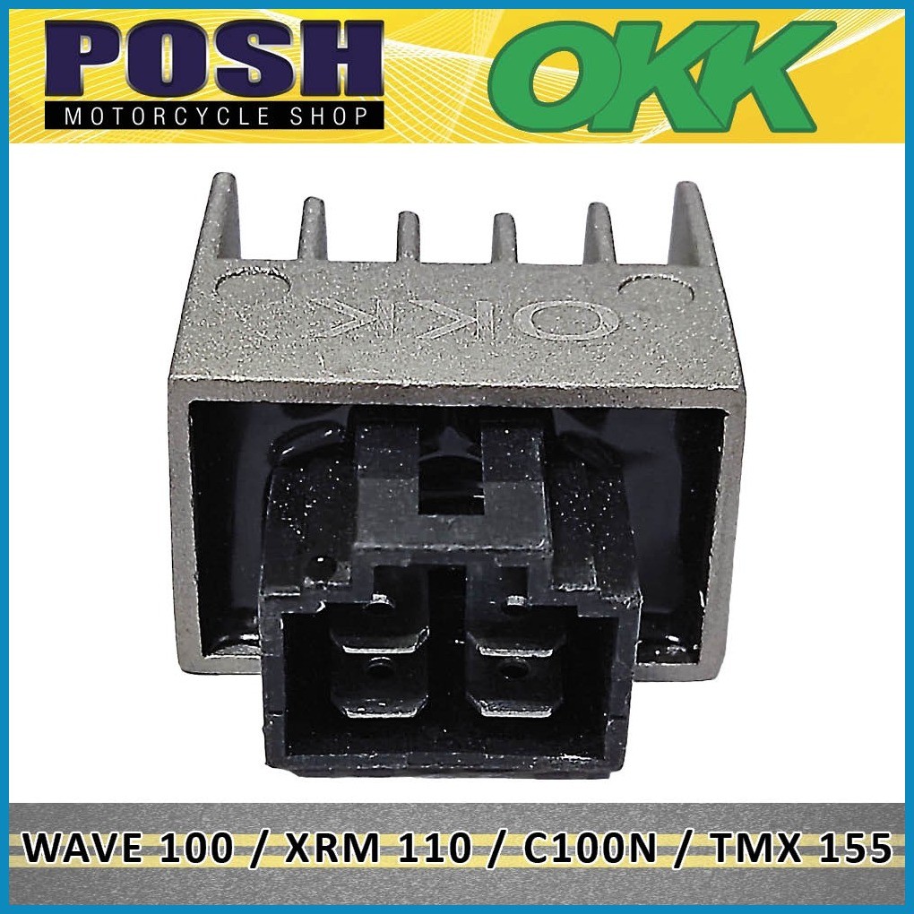 OKK XRM 110 / TMX 155 / C100N / WAVE 100 Rectifier / Regulator | Shopee ...