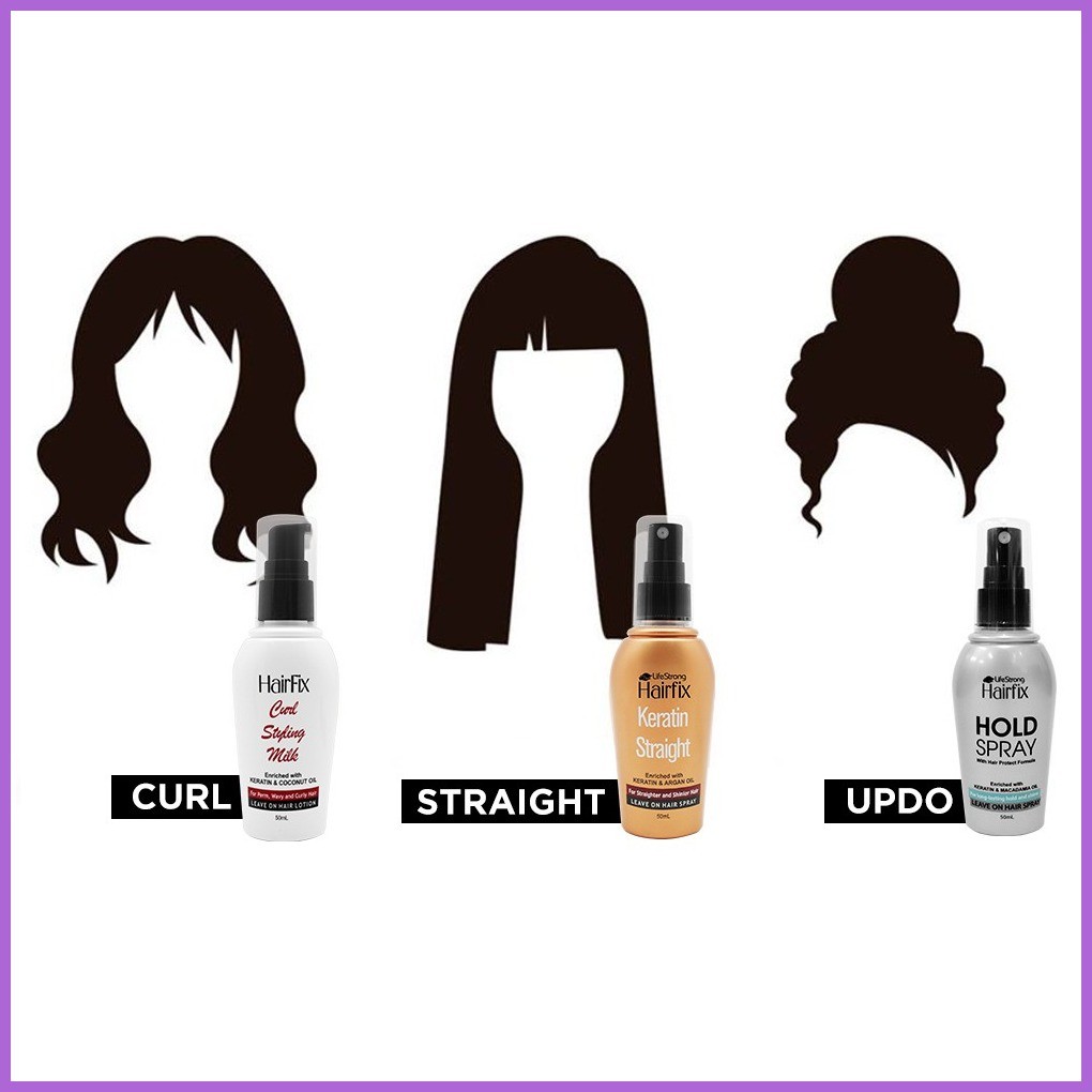Hairfix Keratin Straight Spray 200ml | Shopee Philippines