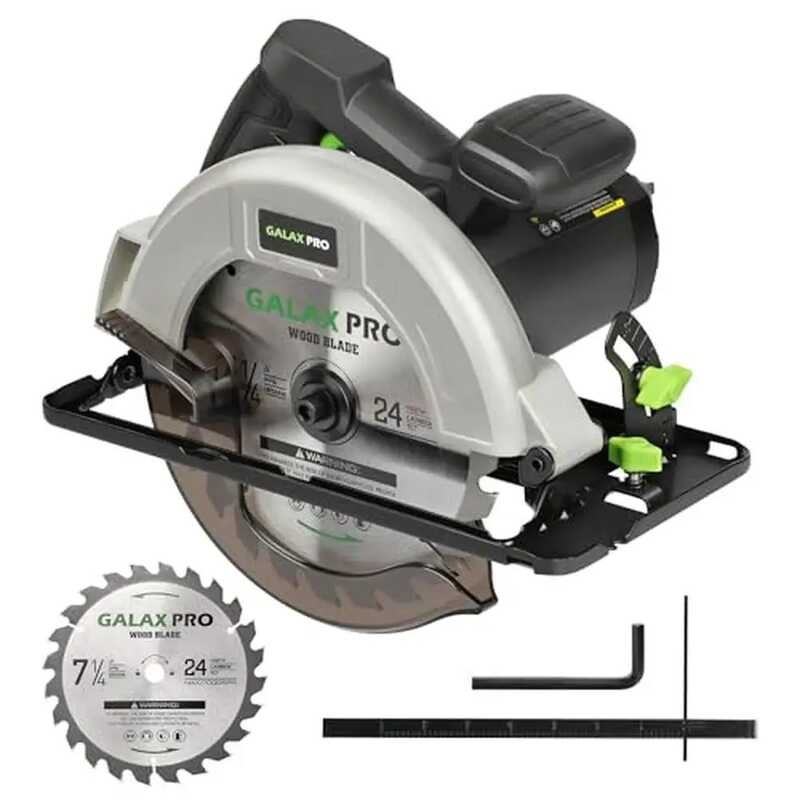 Depth Adjustable Cutting Circular Saw 6000R 7-1/4 Inch Blade Safety ...