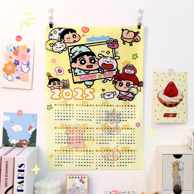 2025 Cartoon Cat Puppy Calendar Creative Hanging Cloth Calendars Bear