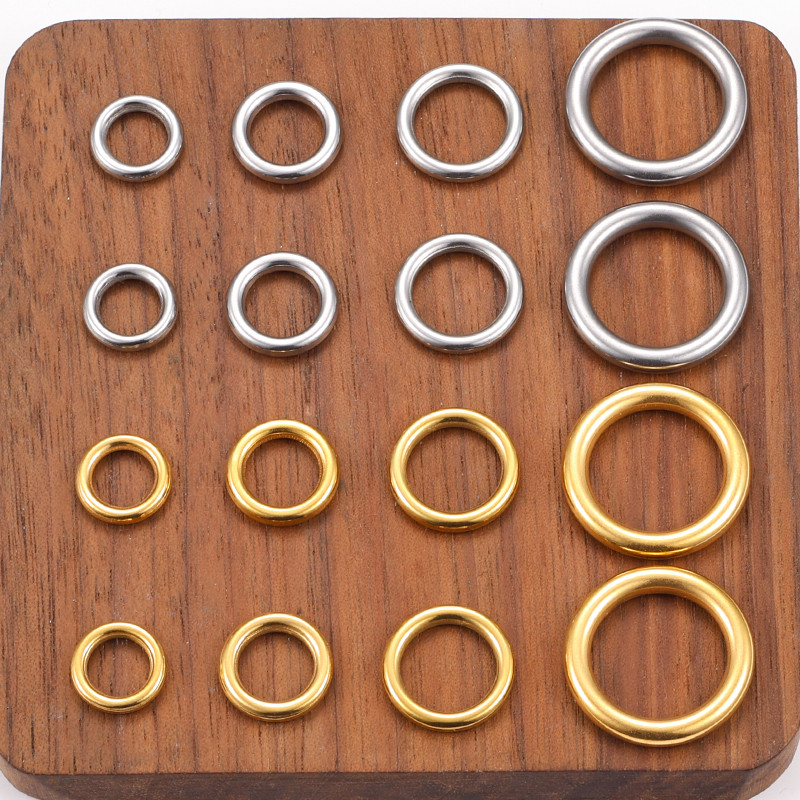 Stainless Steel Gold Seamless Rings Jewelry 18K Gold Ring DIY Jewelry ...