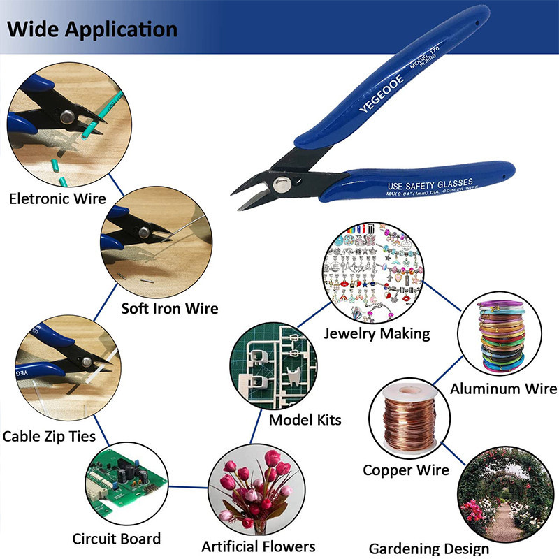 5 inch Wire Cutters With Spring Small Side Cutters Mini Flush Cutters ...