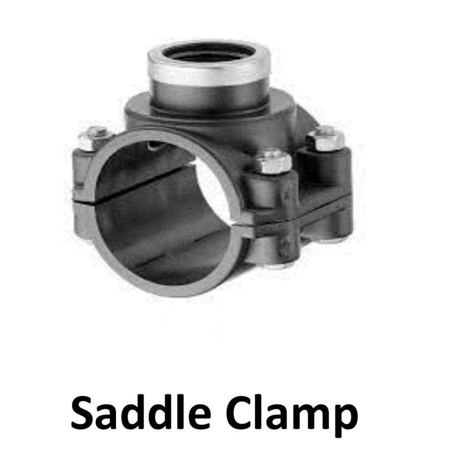 ♞Saddle Clamp / PVC PE Compression Saddle Clamp P.E. Compression Clamp ...