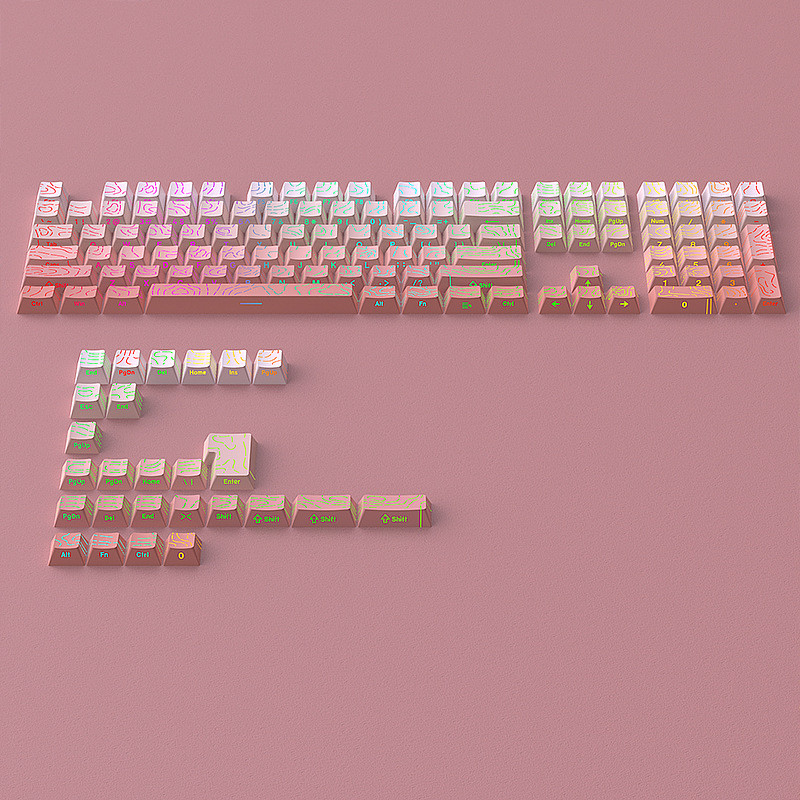 【Local Delivery】Gradient Pink Contour Keycaps Powder Blusher 4.0 Cherry ...