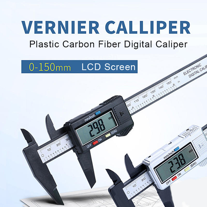 100mm 150mm Electronic Digital Vernier Caliper High Accuracy Gauge ...
