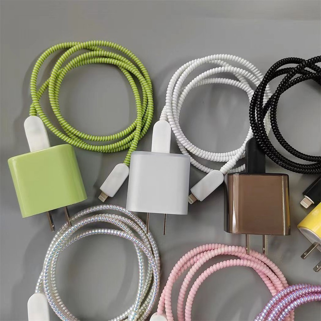 4 in 1/Simple style Solid color DIY 18w/20w Charger Protector Set ...