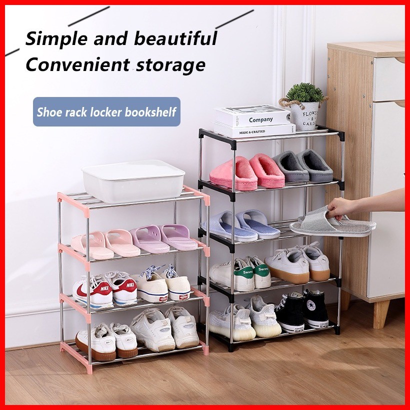 ∏ ☜ 【Ready Stock】3~5 layer Metal shoe rack Simple Multi-layer Shoe ...