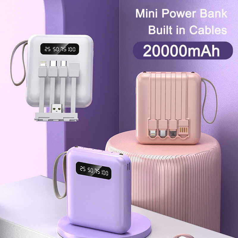 Mini 1 Power Bank Fast Charge Large Capacity 20000mAh Mirror Screen ...