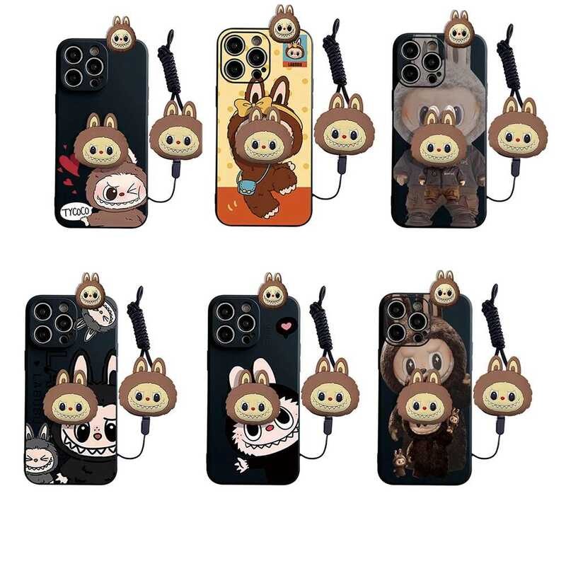 Labubu Monsters Case With Holder Rope For Xiaomi Mi T I A Redmi Note ...