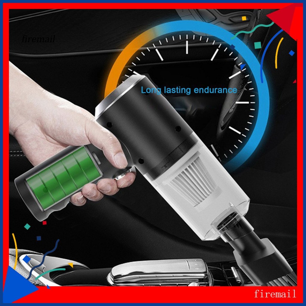[FM] Quick Clean Car Vacuum Ergonomic Handle Vacuum Powerful Cordless ...