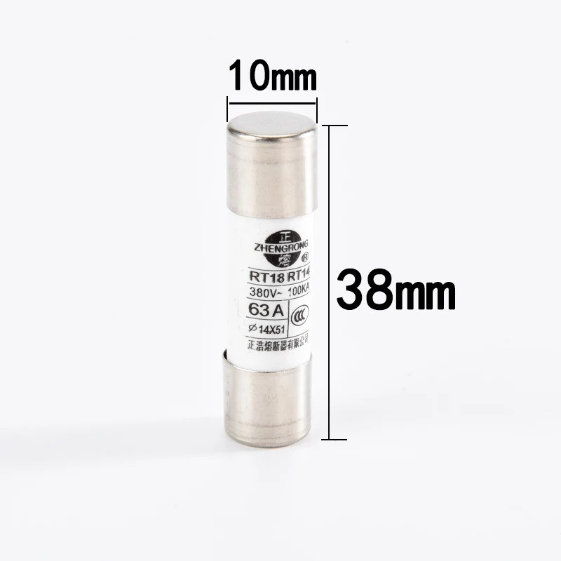 20Pcs RO15 RT18 RT14 AC380V RT18-32X Fuse base fuse 10mm*38mm 1A 2A 3A ...