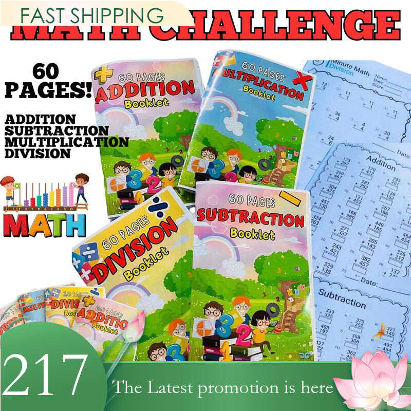 Math Challenge Booklets FOR GRADE 1 2 3 4 5 6 (Addition Subtraction ...