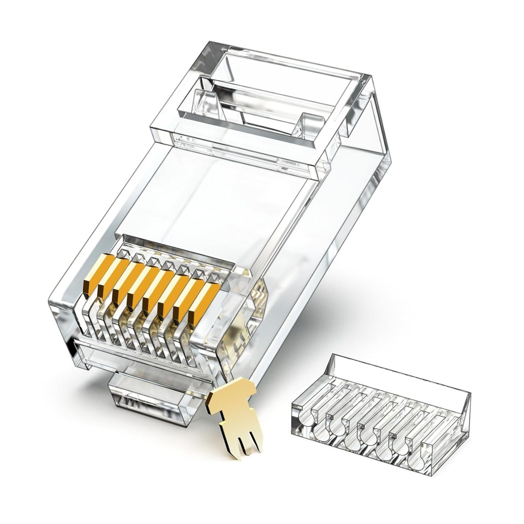 ZOERAX Trendinh now Cat6 Connector RJ45 Connectors 100pcs UTP 8P8C RJ45 ...