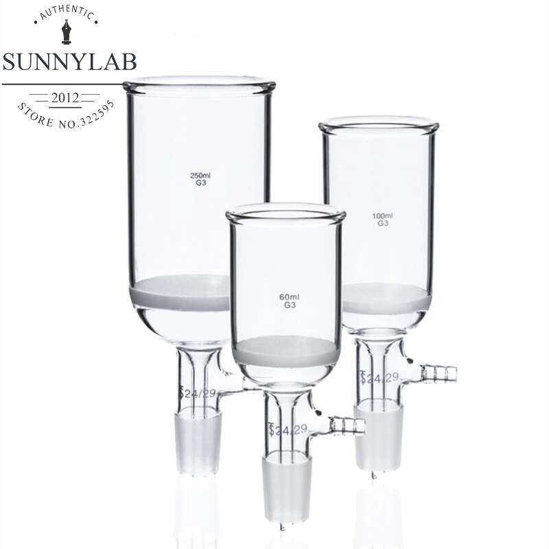1Piece/Lot 30Ml/60Ml/100Ml/250Ml/500Ml/1000Ml 24# Lab Glass Buchner ...