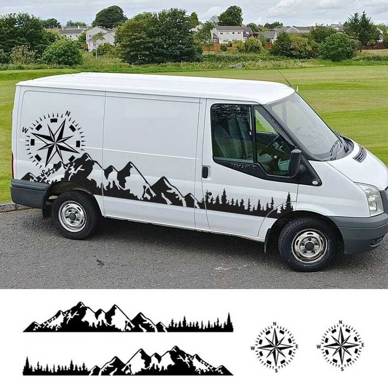 Door Car Stickers Motorhome Camper Van For Ford Transit 6 7 8 Tuning ...