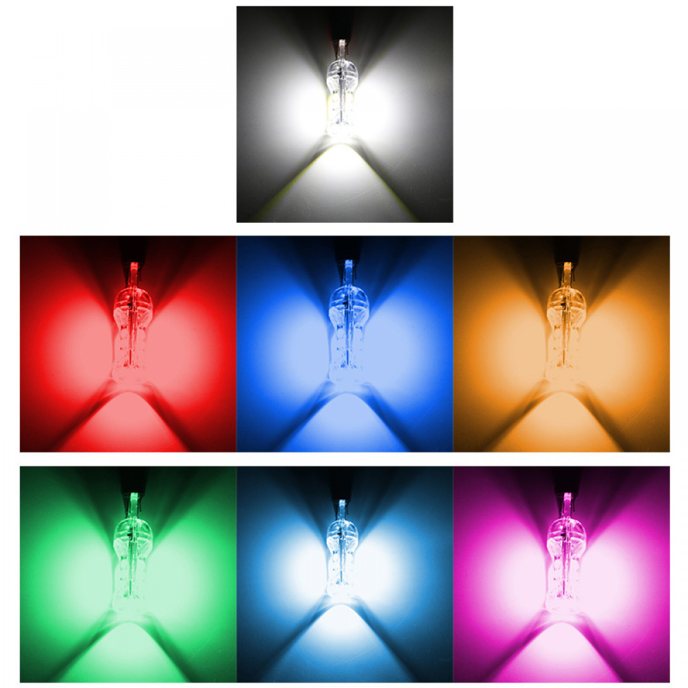 4pcs Flash Car T10 Led Bulb Turn Signal Light W5W 194 Width Indicator ...