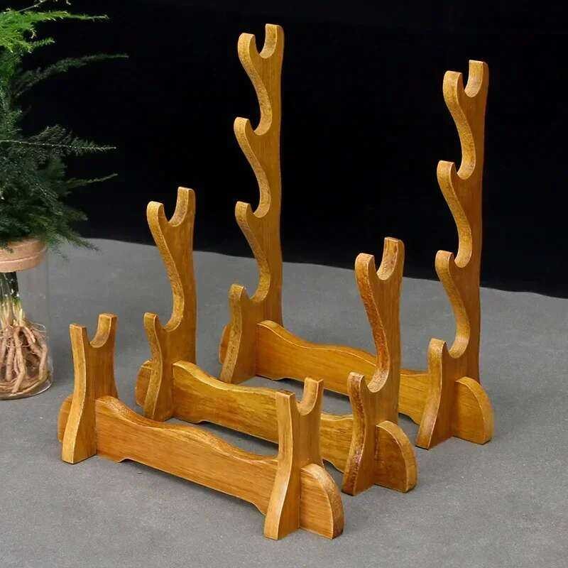 4-Layers af2 Stand Shelf Support Holder Wooden Sword Storage Rack ...