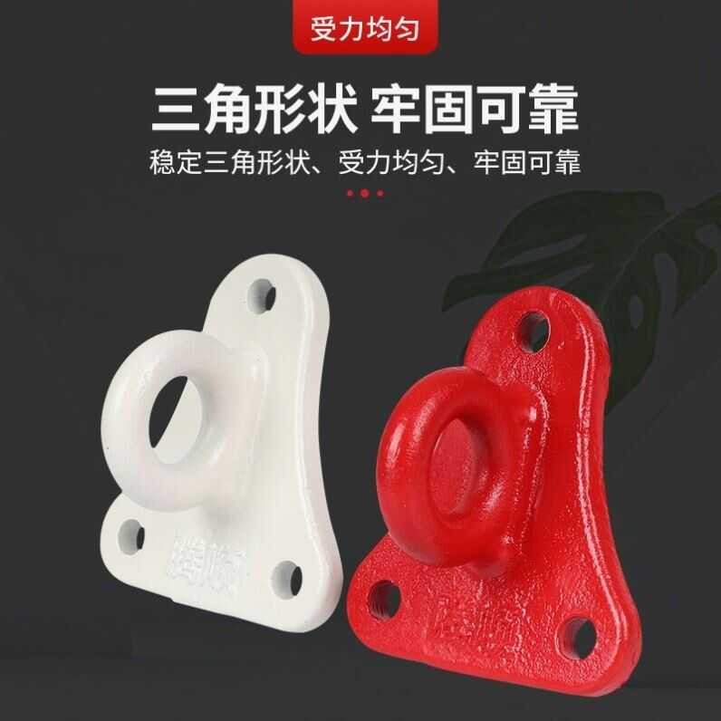 Safety escape rope hook, descent device fixing device, triangular ...