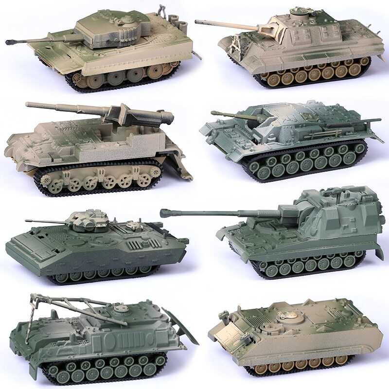 4D Die-Cast Vehicles Assembled Static Model WWII German Heavy Battle ...