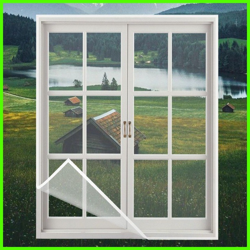 ≅ ℡ Customized Anti-Mosquito Screen Window Velcro Window Screen Mesh ...