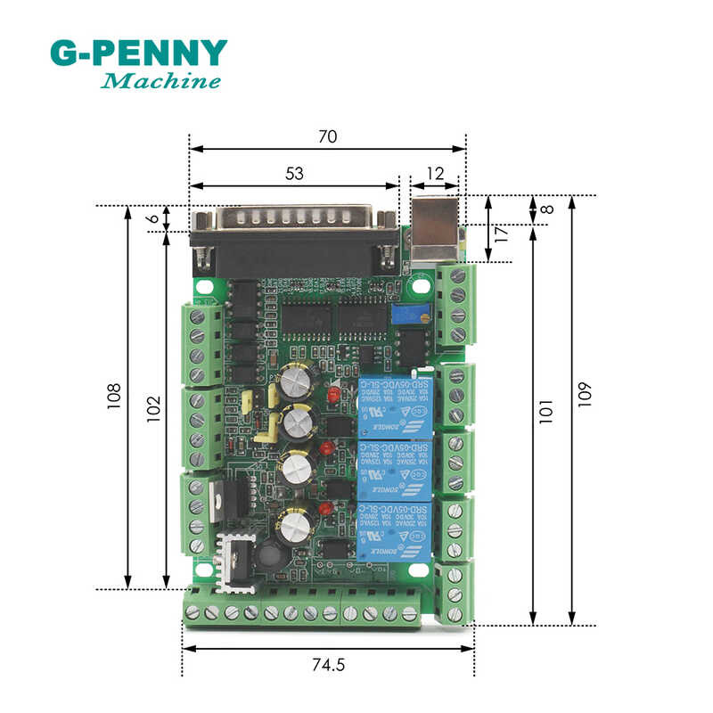 6 4 Axis H3 Breakout Board CNC Controller Interface Adapter Board Na ...