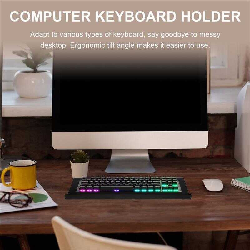 Riser Tilting Ergonomic Stand Acrylic Laptop Stanf Computer Keyboard ...