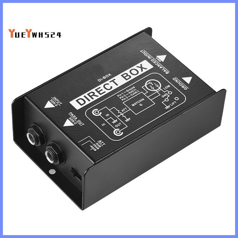 Passive Direct Box Single Channel Passive DI-Box Direct Injection Box ...