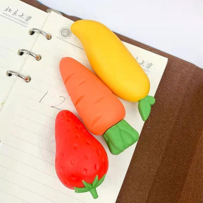 Radish Mango Strawberry Big Mac 3D Modeling Fruit Eraser Children's ...