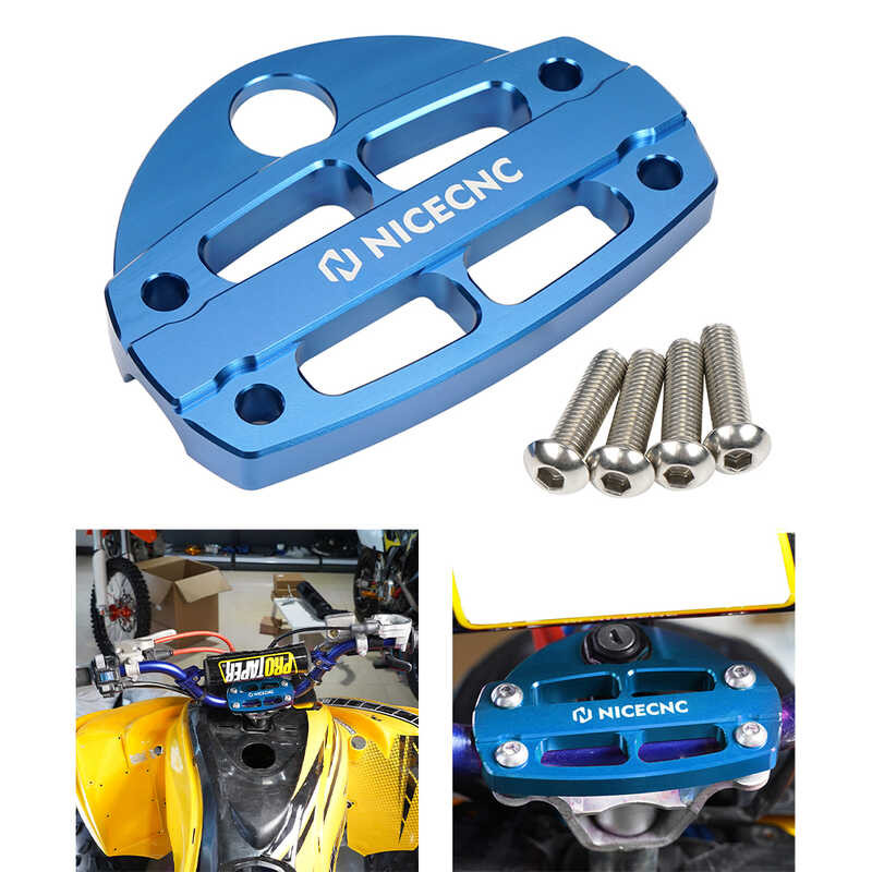 NICECNC ATV Handlebar Handle Bar Bracket Clamp sa Key Guard For Yamaha ...