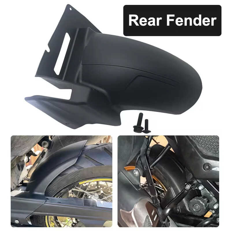 Motorcycle Front Extender & Rear Mud Guard – ABS Plastic, Fits