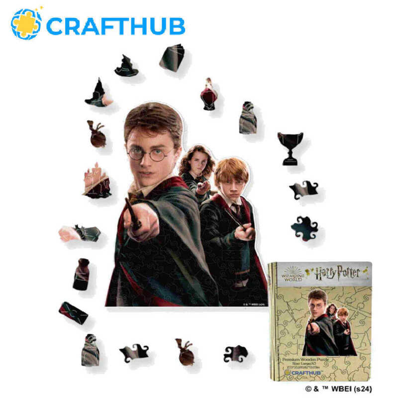 The Wizarding Crafthub Friends Wooden Jigsaw Puzzle Board Game |W/ 133 ...