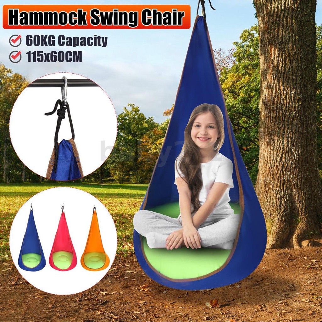 in stock Swing Pod Chair Hanging Chair Nook Tent Hammock Pod Kids ...