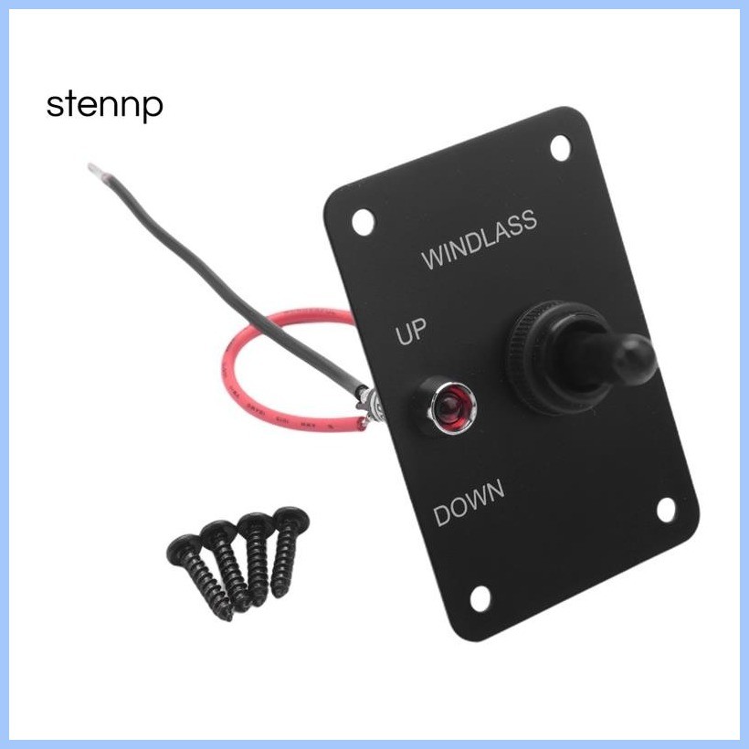 Marine Boat Anchor Return Toggle Switch Aluminum Plate 2 Way Led Light ...