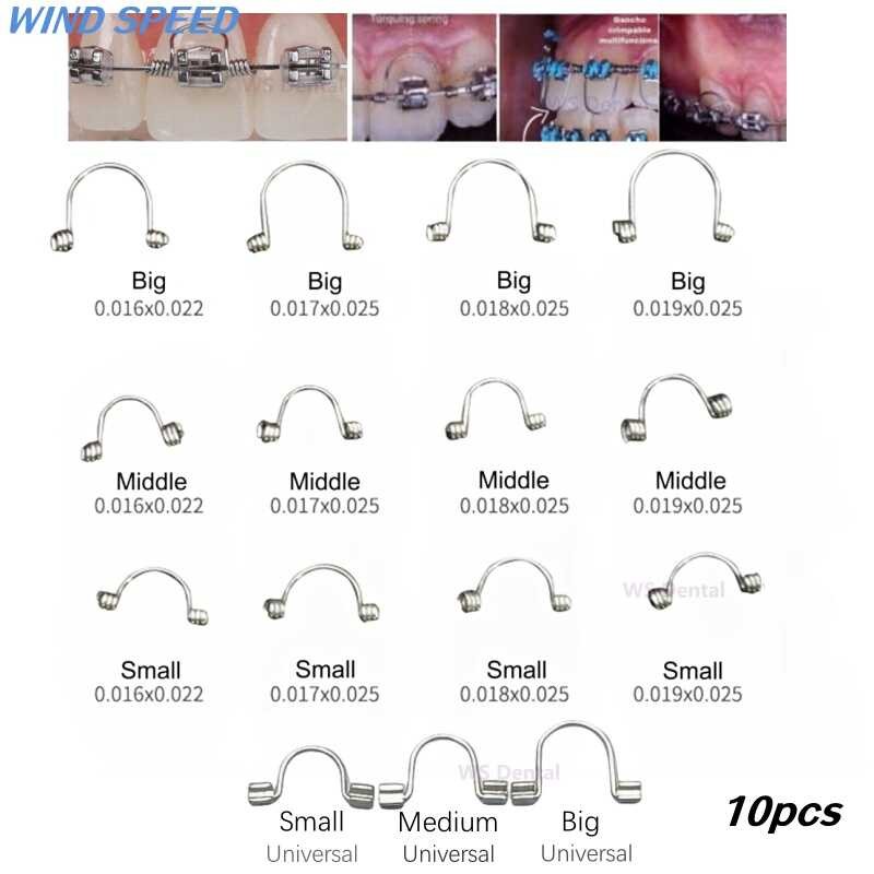Dental Orthodontic 10Pcs Torquing Torque Spring Rectangular Archwires ...
