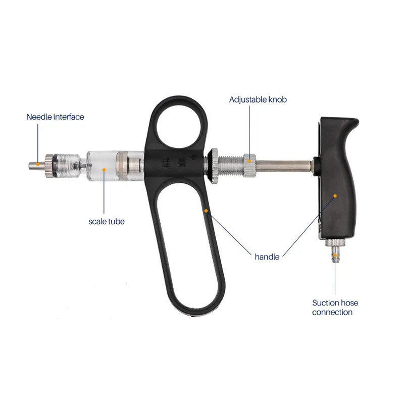 1/2ml Poultry Vaccine Automatic Syringe Continuous Veterinary Injection ...