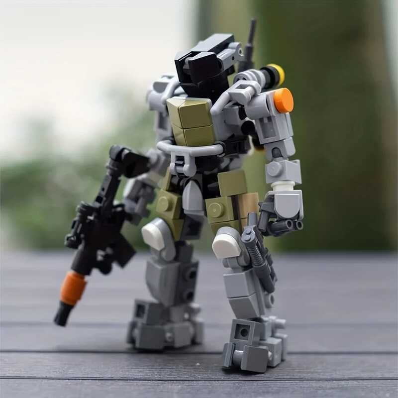 3 MOC 2 Mini-Robot Soliders Skeleton Model Exoskeleton Robot Mech ...