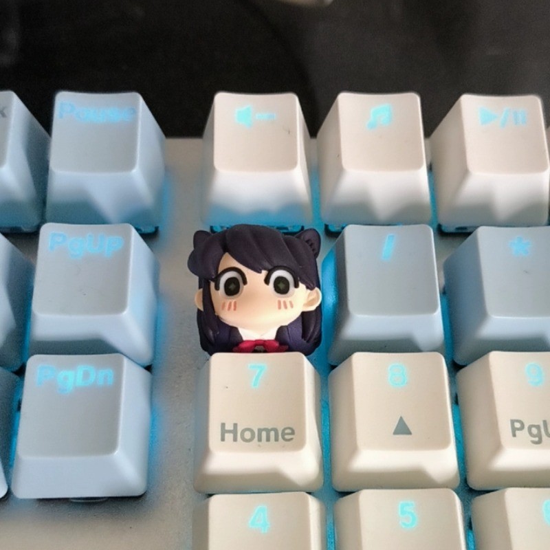 Komi Shouko Keycap Cute Cartoon MX Switch Mechanical Keyboard Handmade ...