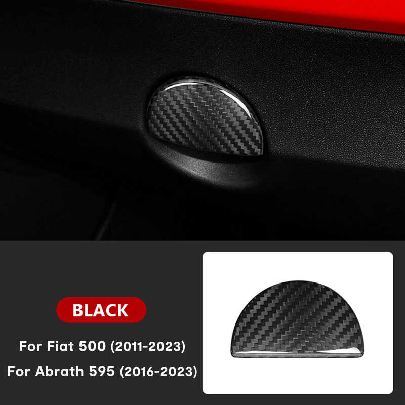 KUNGKIC Anello Adesivo In Carbonio Per Volante – Compatibile Con Fiat 500 (2008-2015) E Abarth 595 (2012-2015)