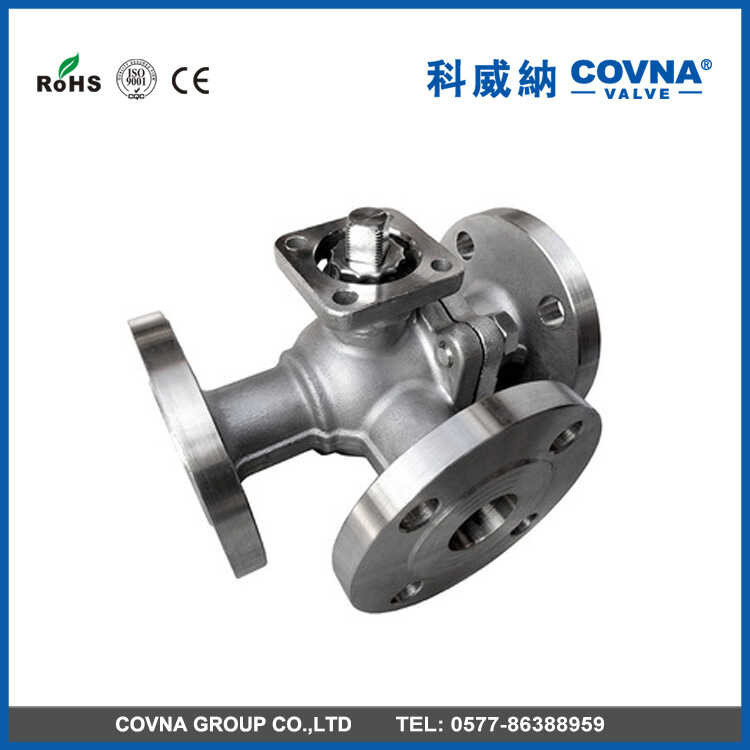 Stainless Steel High Platform Flange Three-Way Ball Valve D64 | Shopee ...