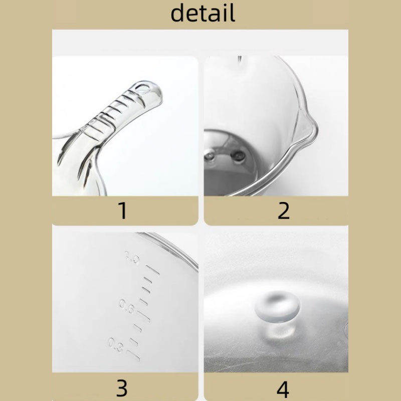 Transparent Water Dipper Minimalism Bathroom Clear Plastic Dipper ...