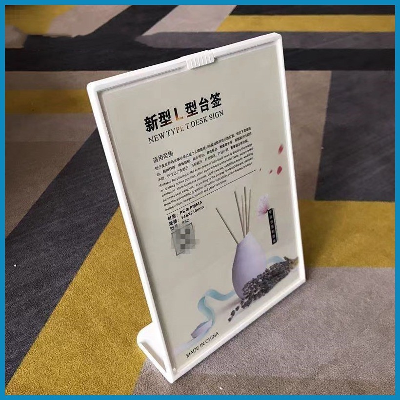 A4 A5 A6 Menu Display Stand Clear Desk Display L-type Menu Ad Frame ...