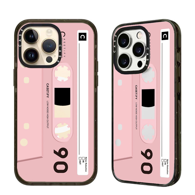 Balansa pink Cassette Tape Casing Compatible For IPhone 11 12 13 14 15 ...