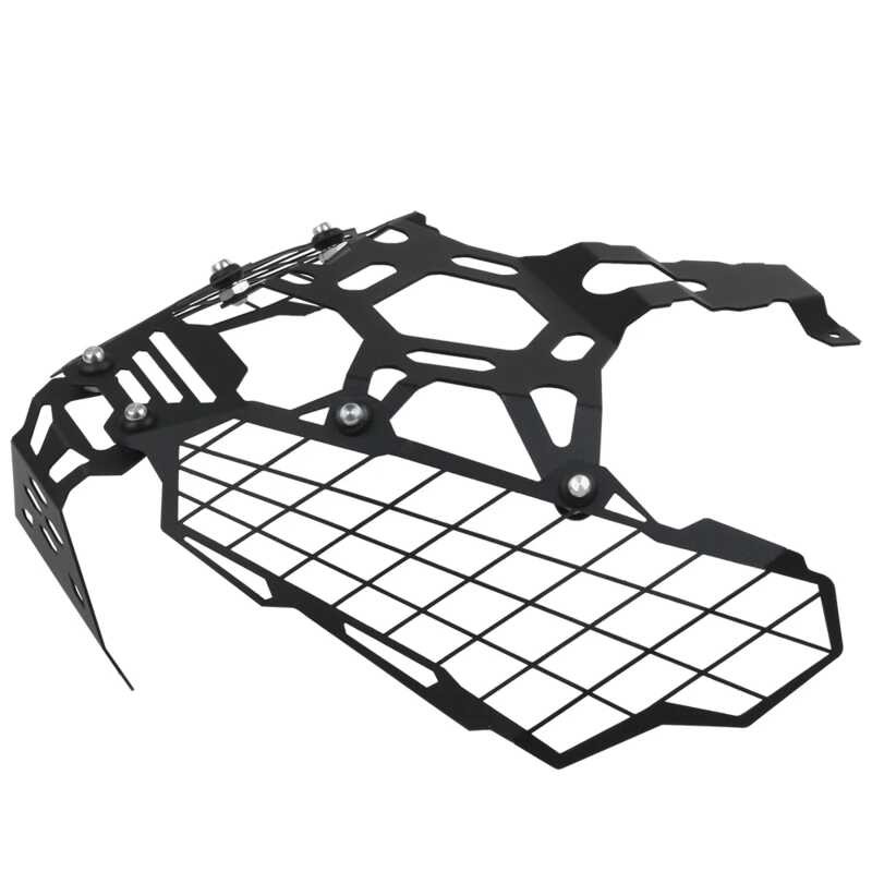 Grille De Protection Phare Pour Honda X-ADV 750 (2021-2024) - Alliage D'Aluminium CNC Anodisé Noir - Montage Facile Sans Perçage