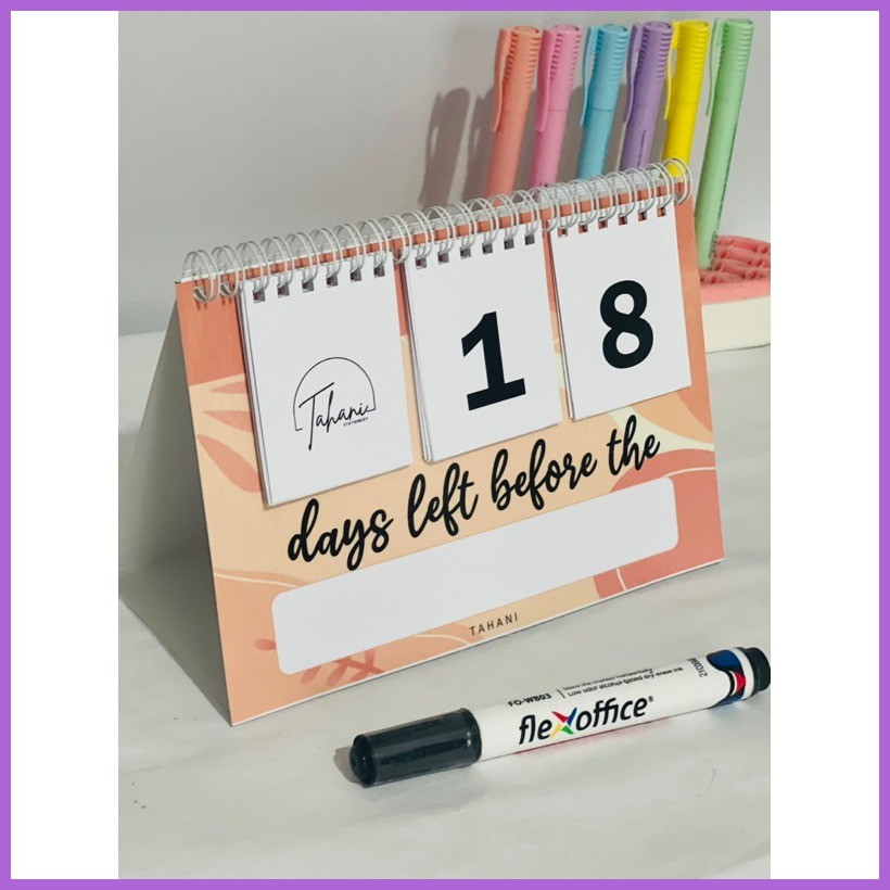 ۞ REUSABLE BLANK Countdown Calendar - for all activities_DIY using ...
