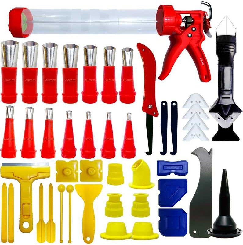 Gun Kit Caulk Silicone Grout Tool Grout Removal Tool Sorting Tool Full ...