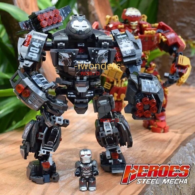 New The Avengers Building Blocks Hulk Anti-mech Iron Man Robot Veritech ...